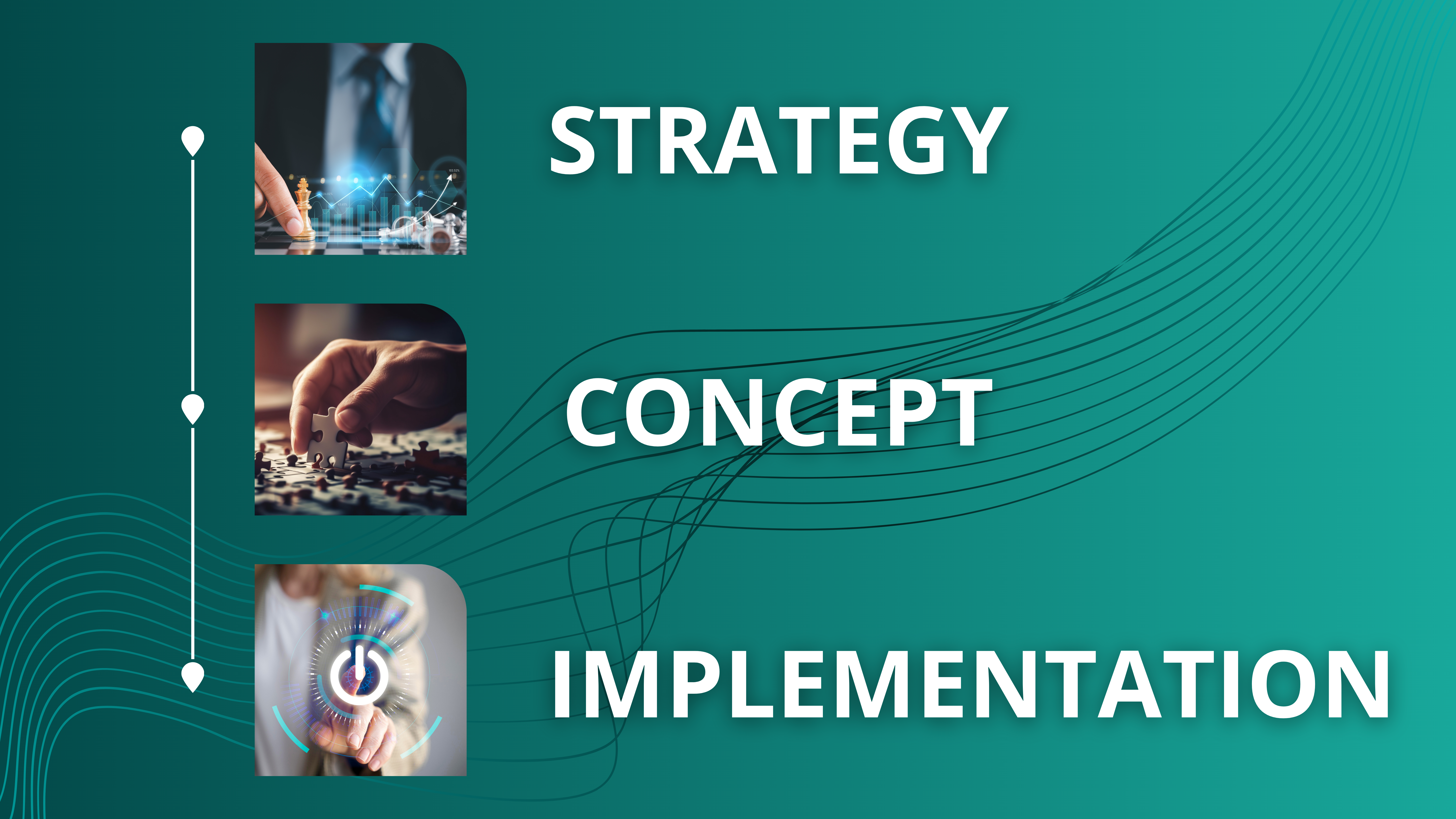 Von der Strategie über das Konzept bis zur Umsetzung sind wir Ihr verlässlicher Partner.
