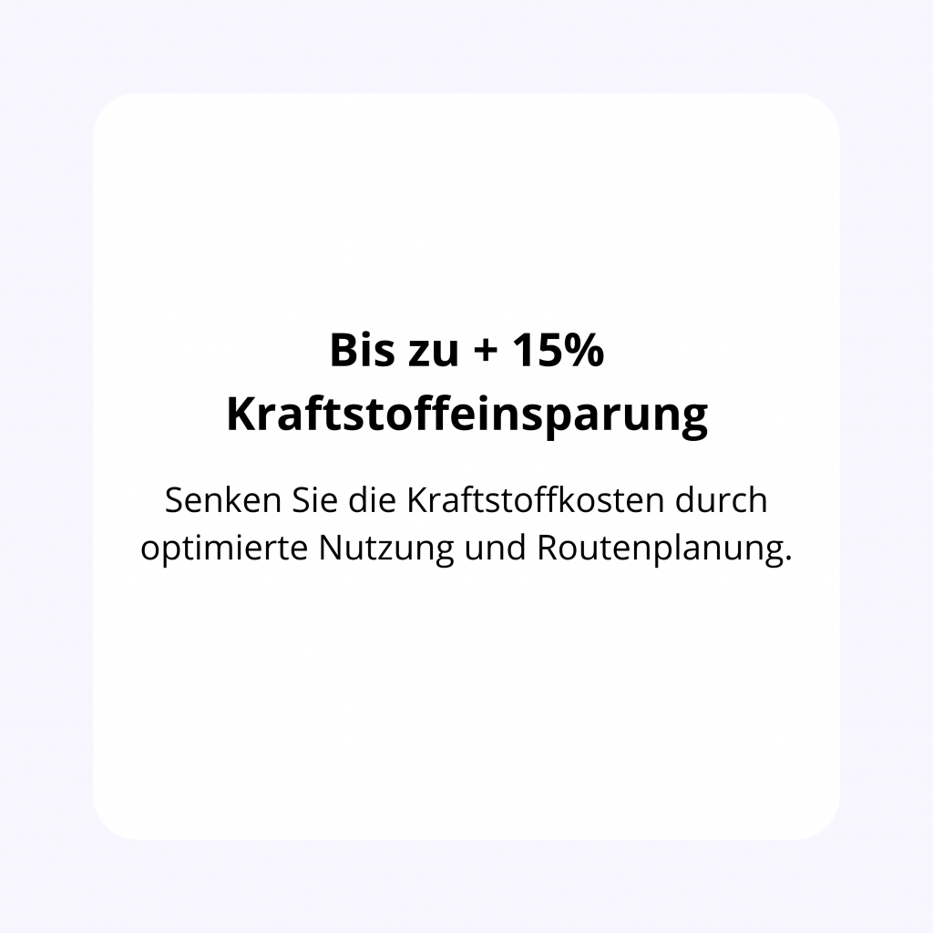 3 Kraftstoffeinsparung