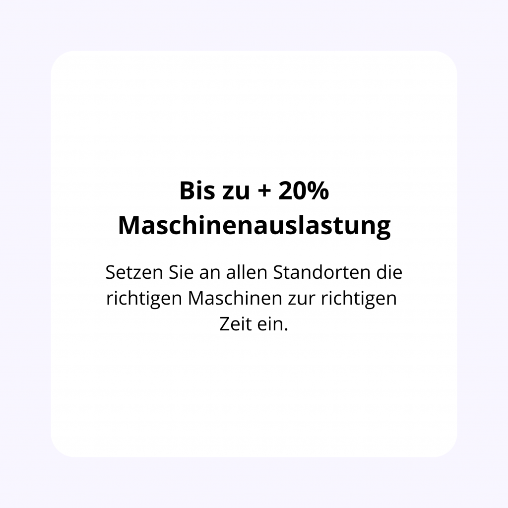 4 Maschinenauslastung