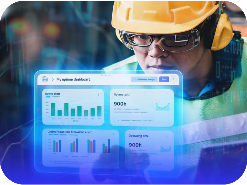 Data Analytics representing advanced industrial analytics, predictive maintenance, and fleet optimization technologies for mining and heavy industry.