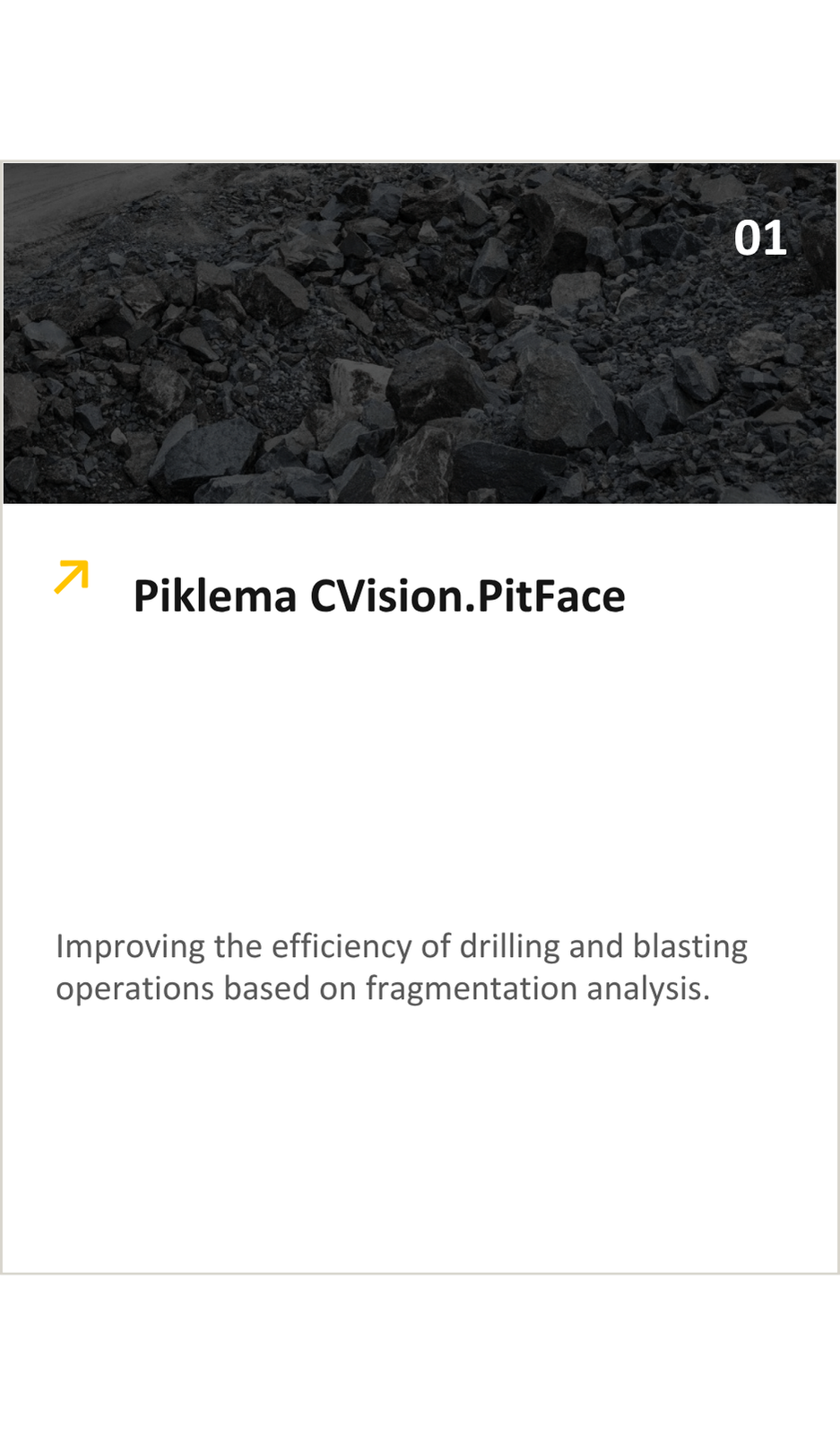 Shows the solution Piklema Computer Vision